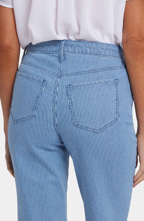 Nydj Joni High Waist Stripe Relaxed Capri Jeans In Villa Vista Stripe