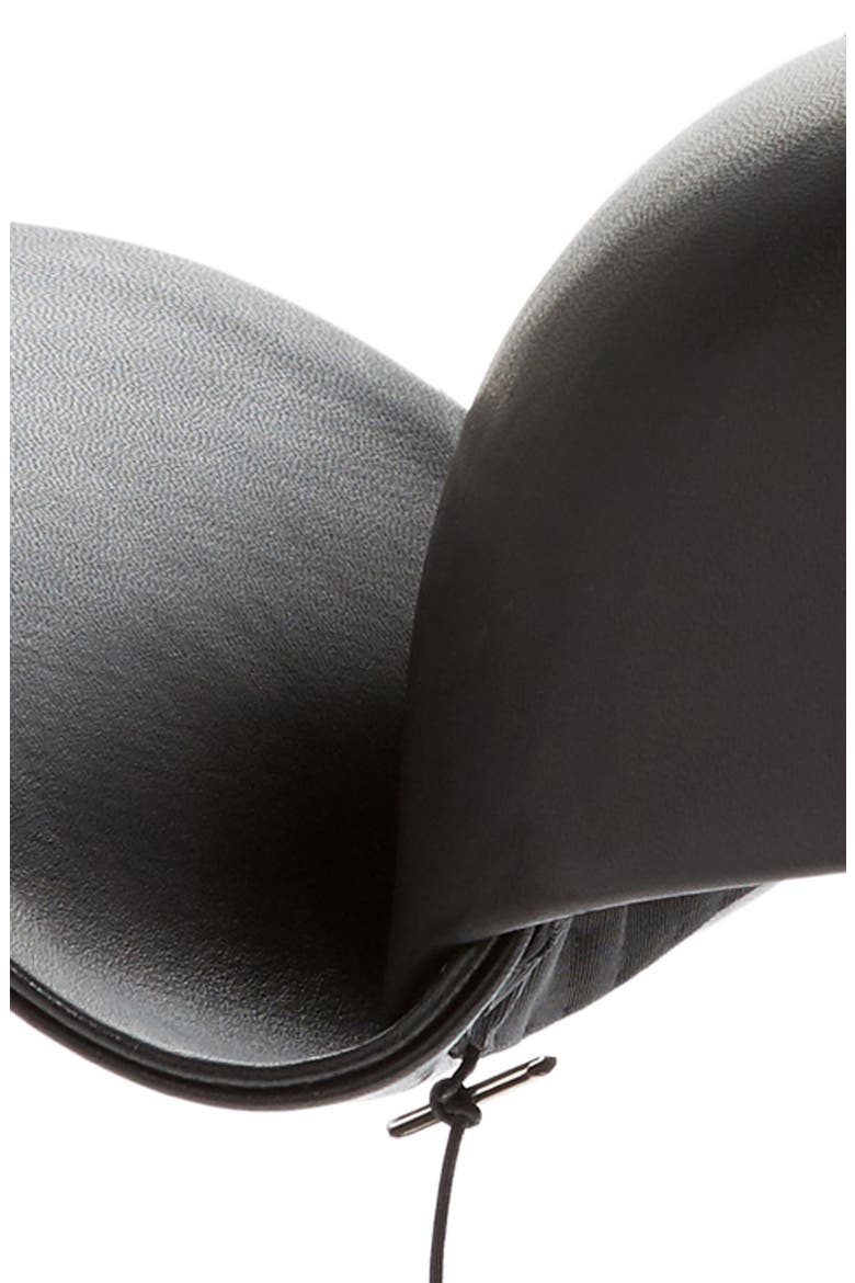 Wings Leather Hat, Alternate, color, BLACK