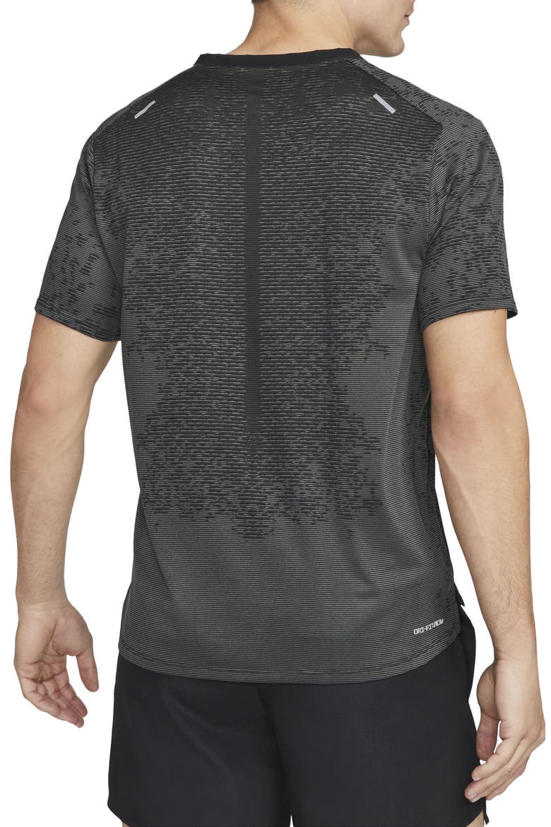 Dri-FIT ADV Run Division TechKnit Running T-Shirt, Alternate, color, BLACK/ BLACK/ IRON GREY