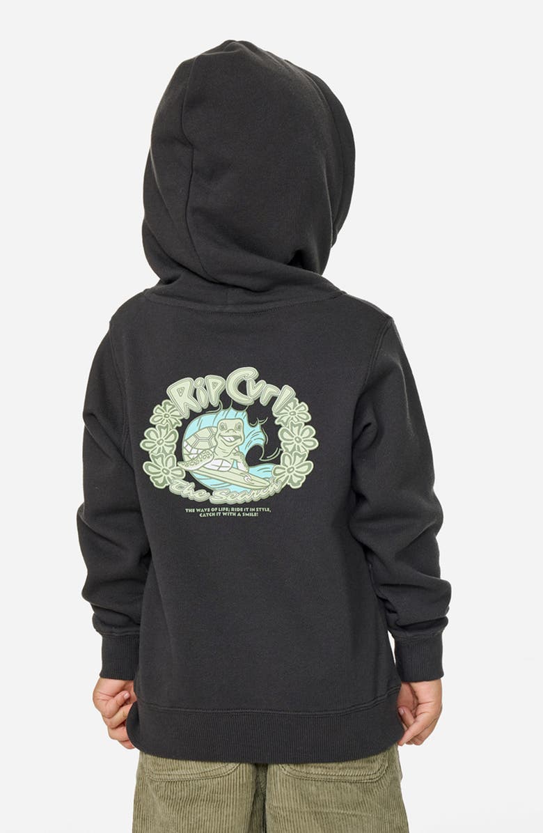 Rip Curl Kids' Ride the Wave Pullover Hoodie, Alternate, color, Washed Black