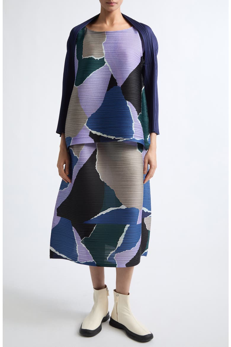 Surprise Pleated Top, Alternate, color, PURPLE