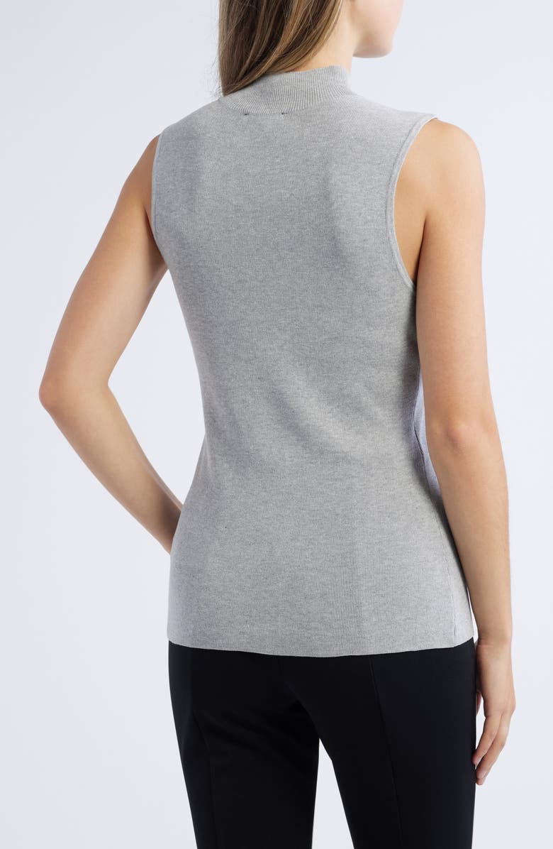 Tahari ASL Sleeveless Mock Neck Top, Alternate, color, 