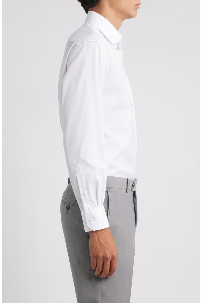 Cover Modern Fit Non-Iron Cotton Cover Shirt, Alternate, color, WHITE