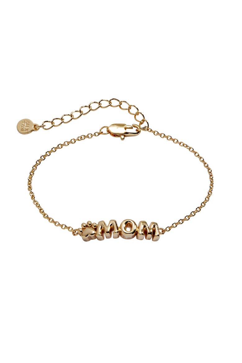 Pet Mom Inline Bracelet, Main, color, Gold