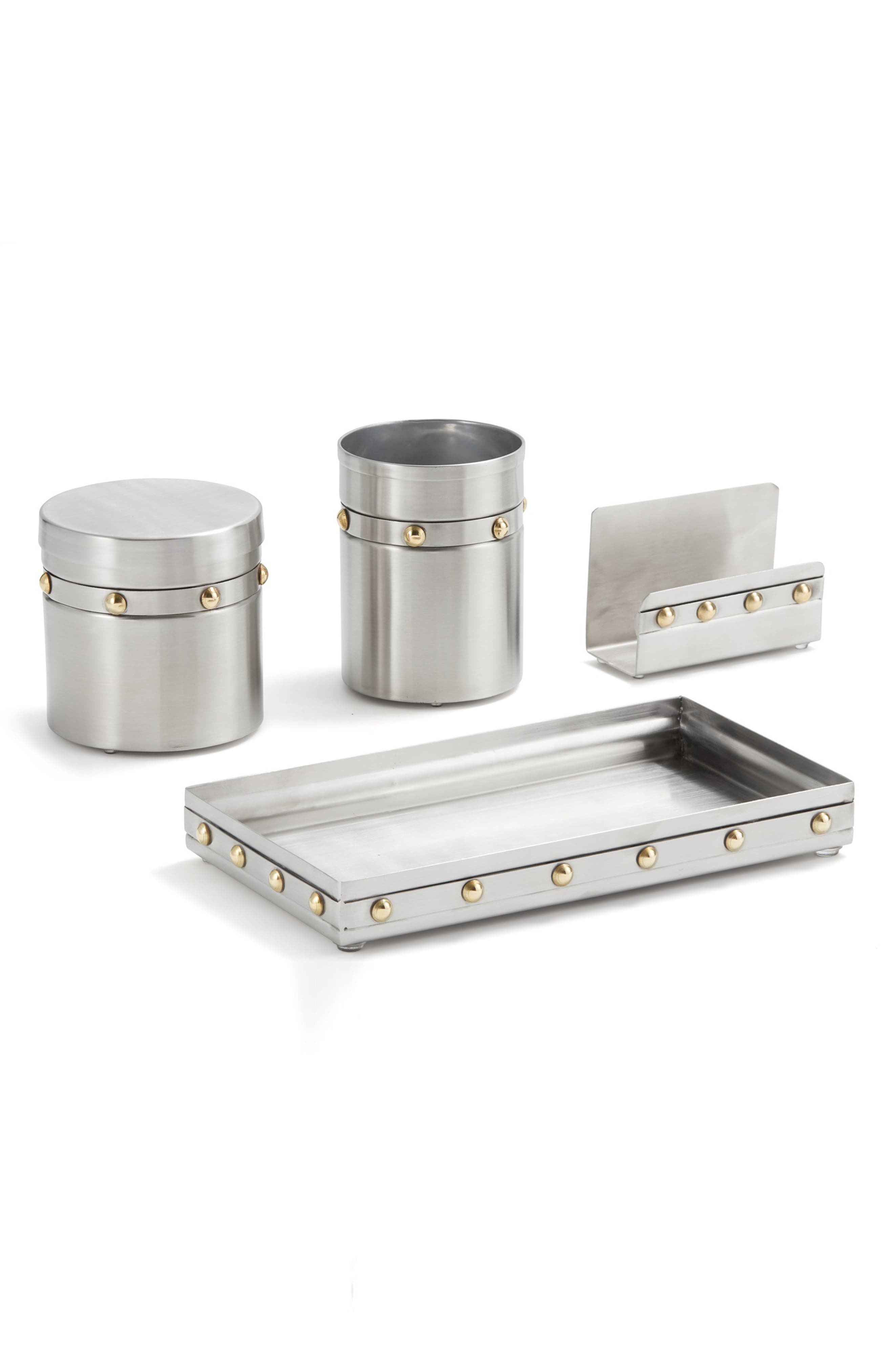 ROSELLI TRADING COMPANY Rivet 4-Piece Desk Accessory Set