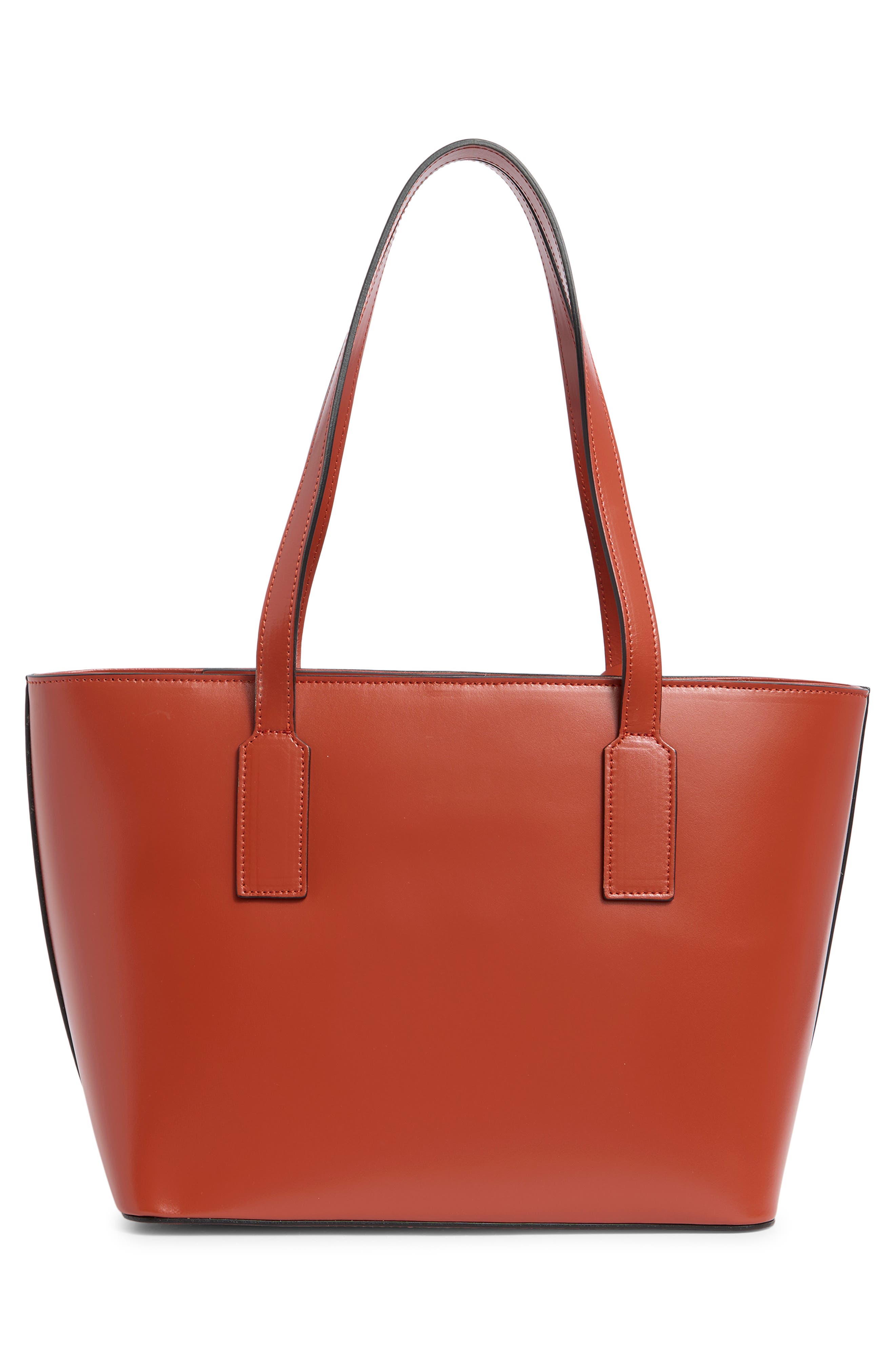 VALENTINO BY MARIO VALENTINO Prince Foreer Leather Tote Bag, Alternate, color, Rust
