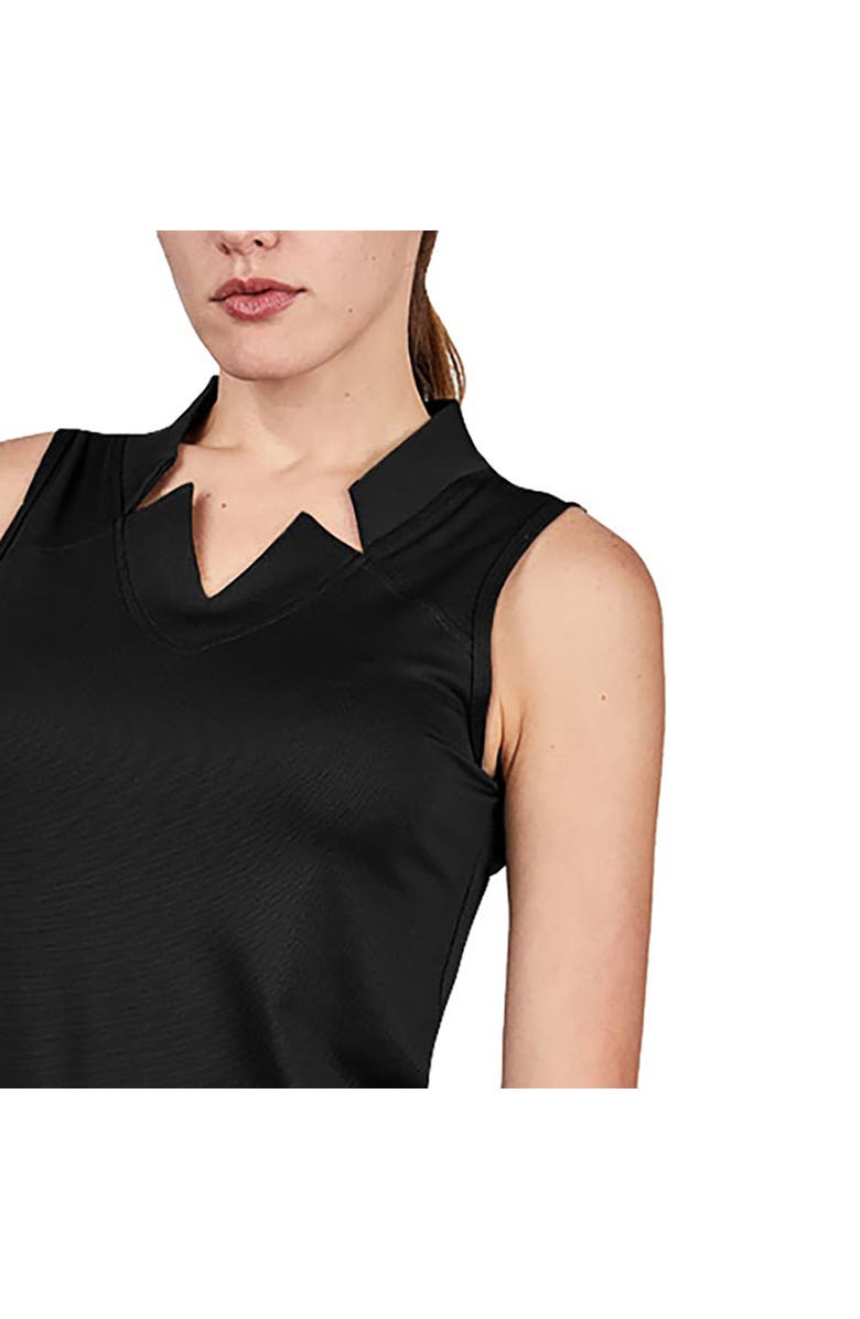 Sofibella Golf Colors Sleeveless Womens Golf Shirt, Alternate, color, Black