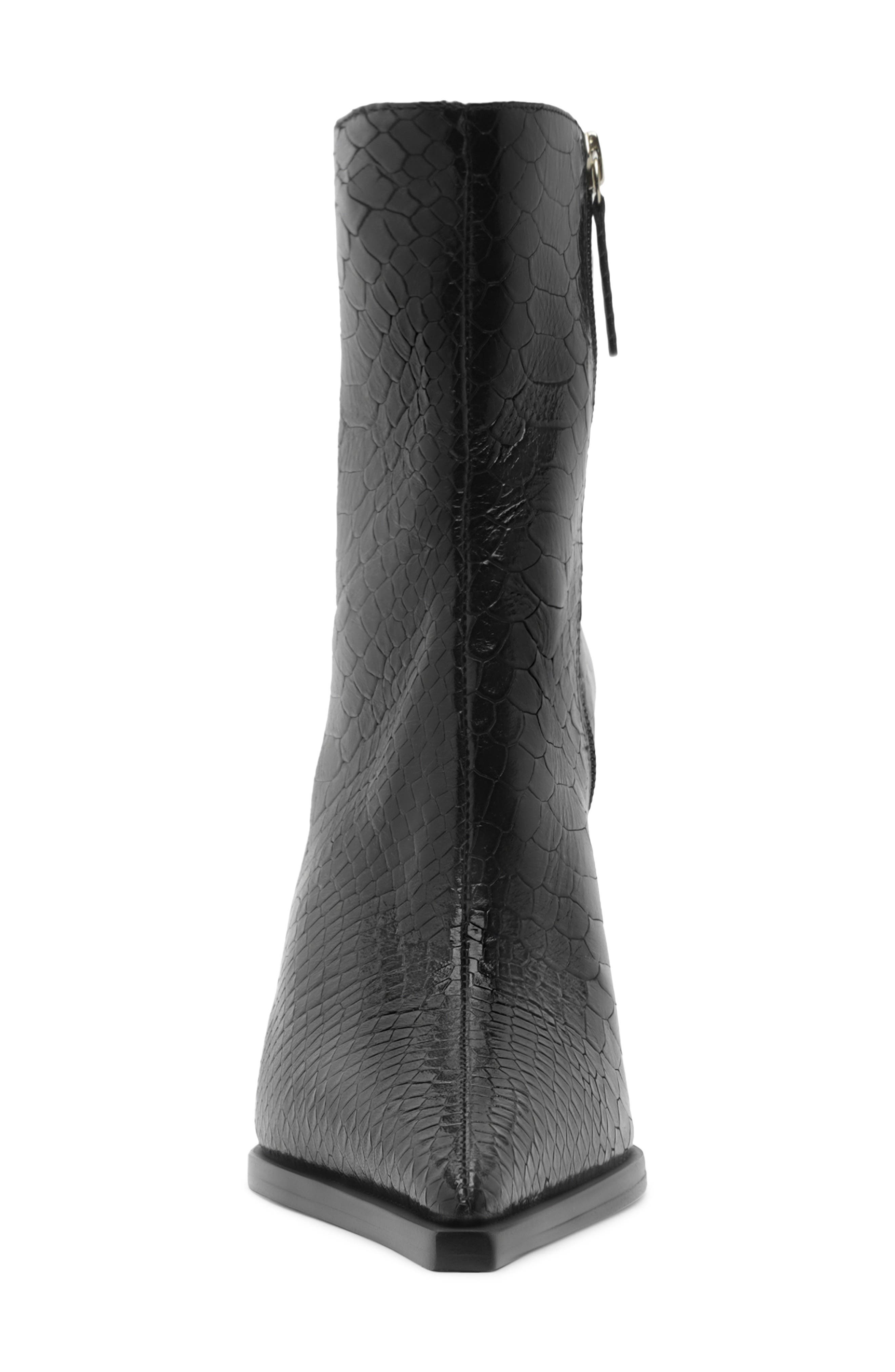Schutz Mary Stiletto Boot, Alternate, color, Black
