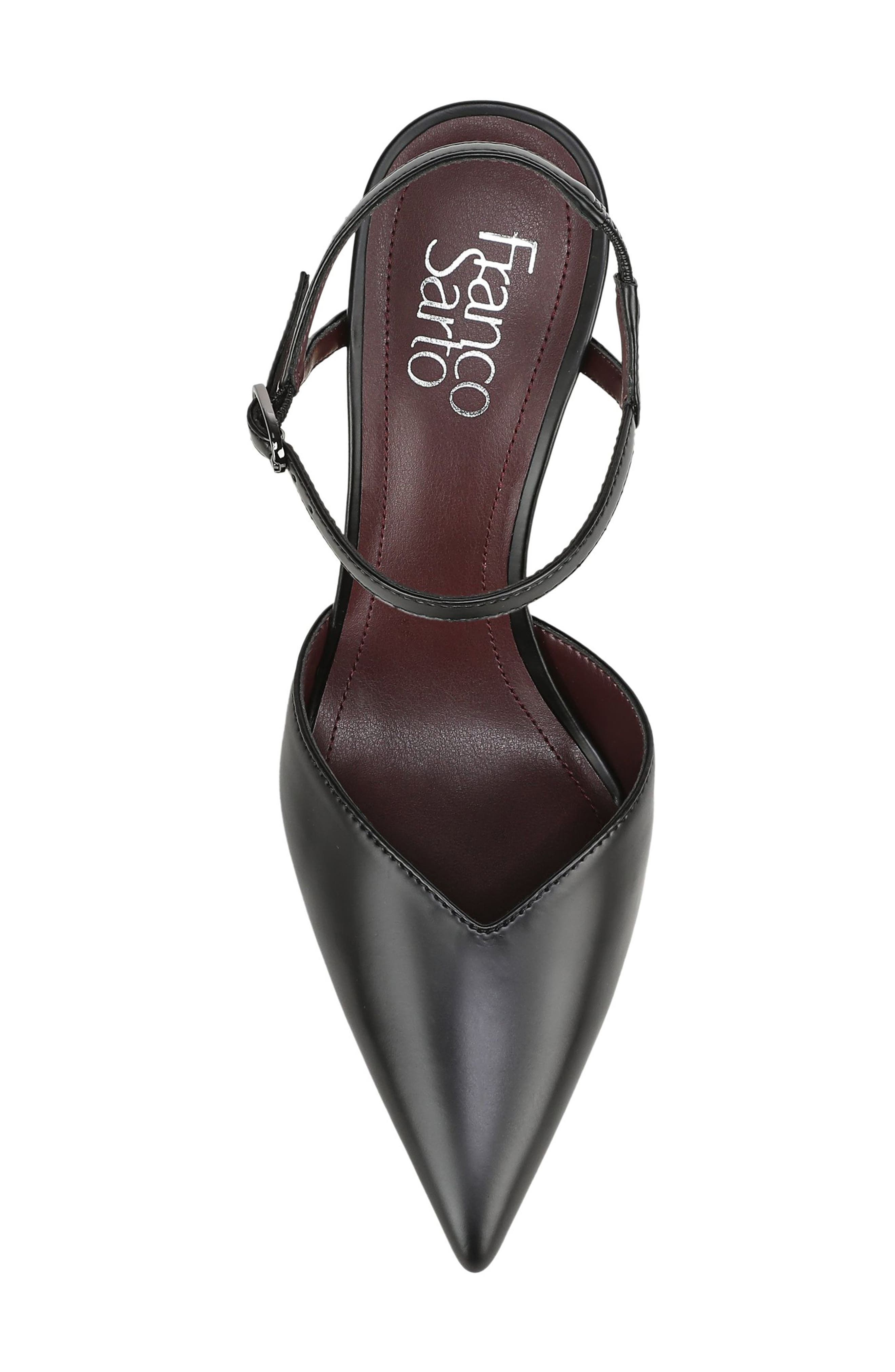 Saskia Pointed Toe Pump, Alternate, color, BLACK