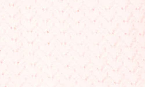 Gibsonlook Surplice V-neck Cotton Blend Pointelle Sweater In Pink