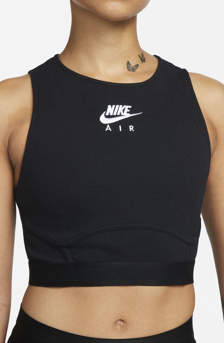 Nike Air Crop Rib Tank, Alternate, color, 