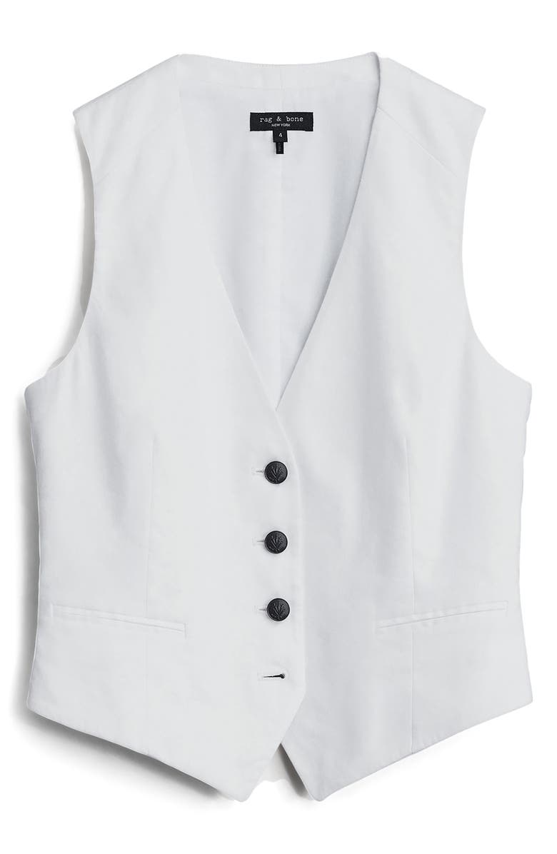 rag & bone Priya Linen Blend Vest, Alternate, color, 