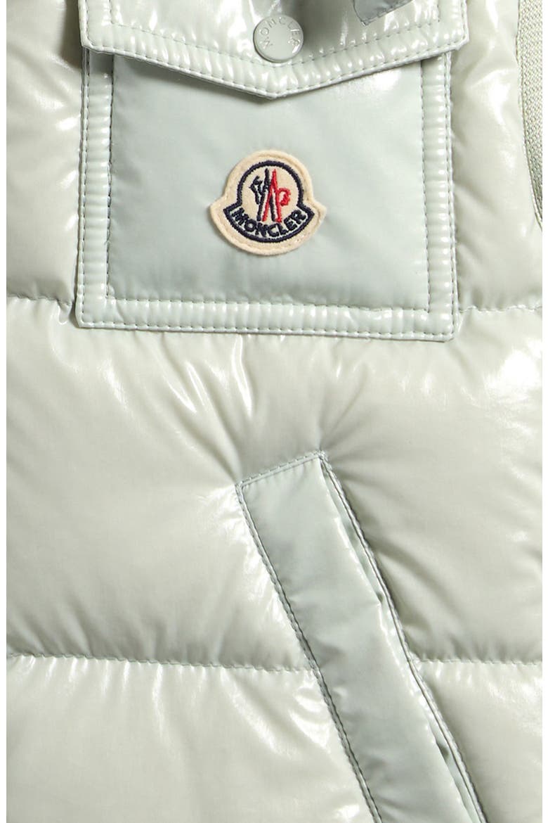 Kids' Kamile Hooded Down Puffer Vest, Alternate, color, BEIGE