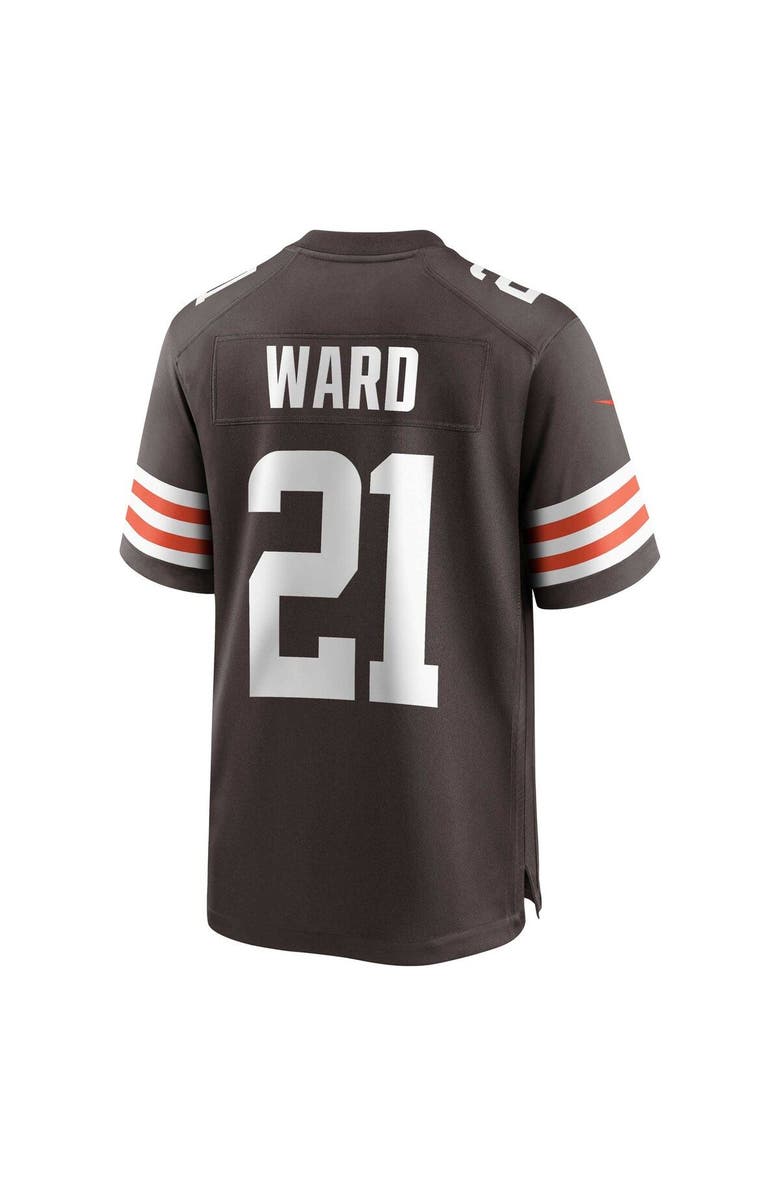 Nike Men's Nike Denzel Ward Brown Cleveland Browns Game Jersey, Alternate, color, Brown