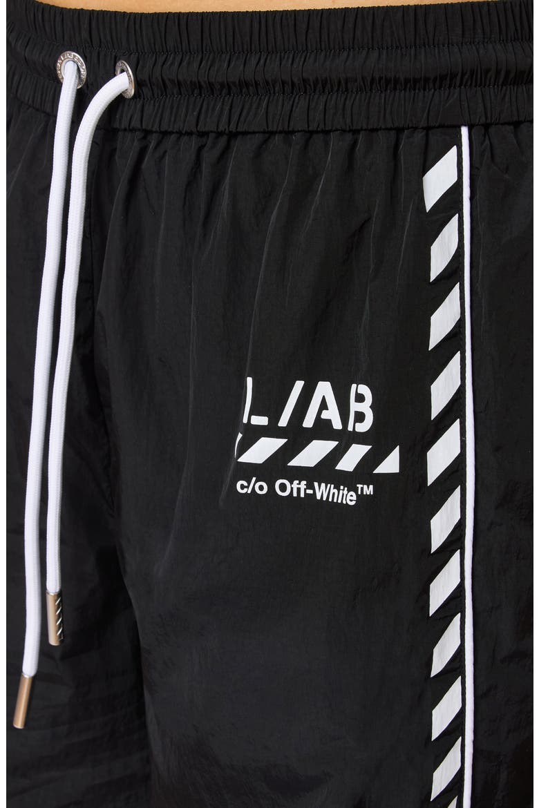 Logo Side Stripe Track Pants, Alternate, color, BLACK NIGHT
