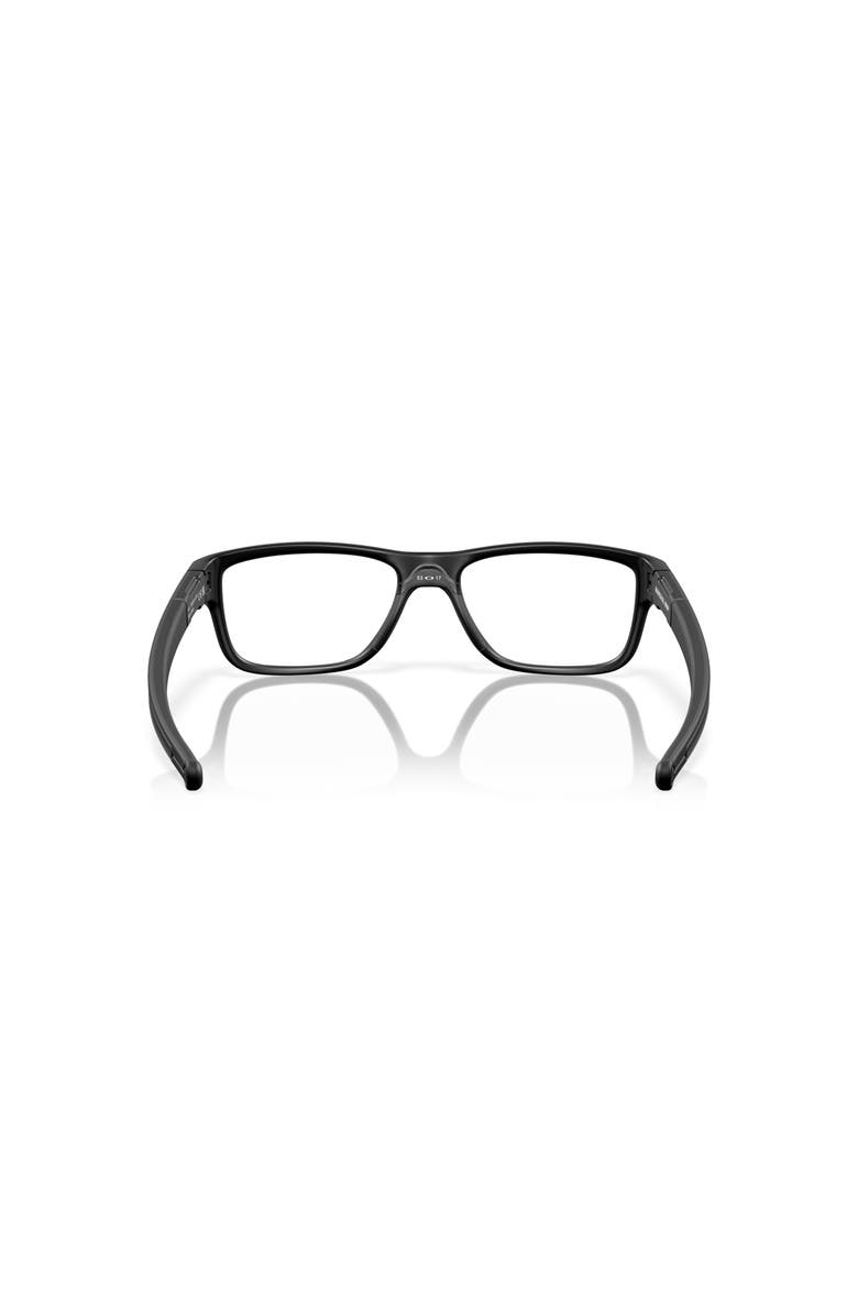 Oakley 55mm Rectangle optical glasses, Alternate, color, Black