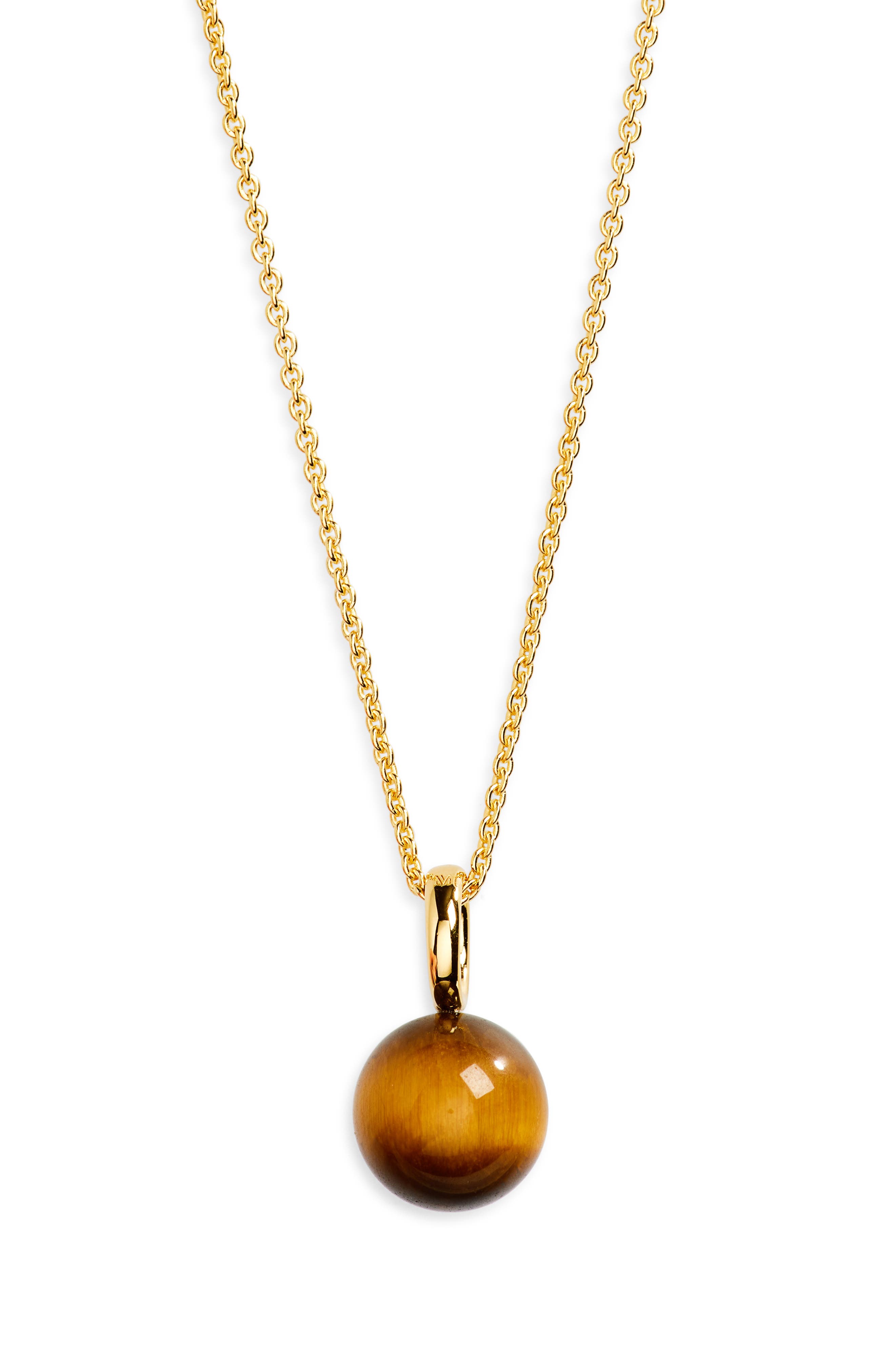 selected 18CT GOLD VERMEIL / TIGERS EYE