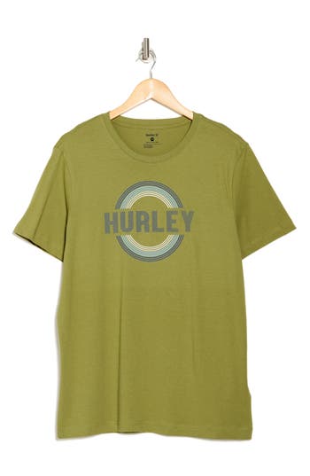 Hurley Trance Cotton Graphic T-shirt In Green