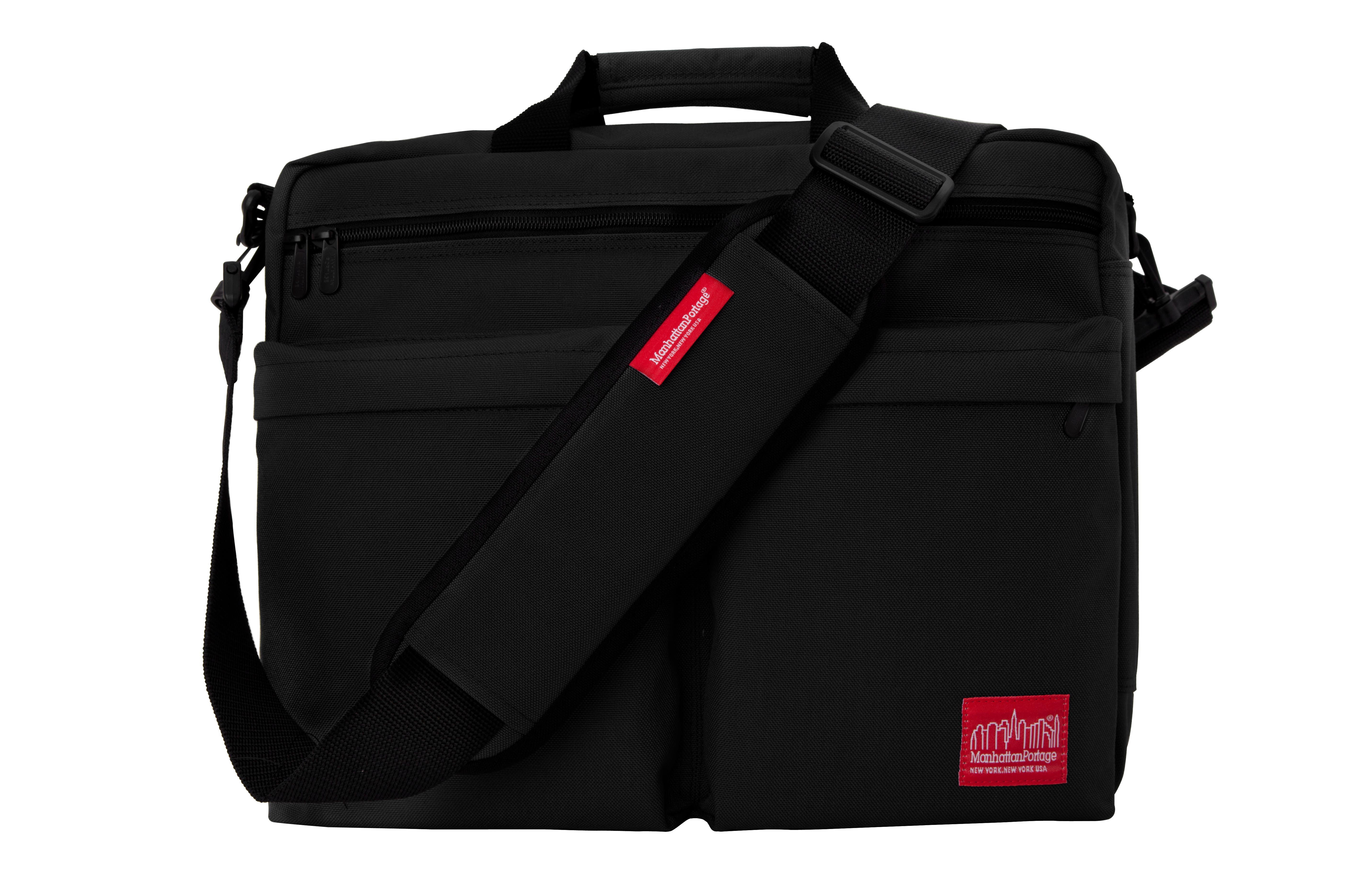 Manhattan Portage Tribeca Bag 3-Way Carry Briefcase, Main, color, Black