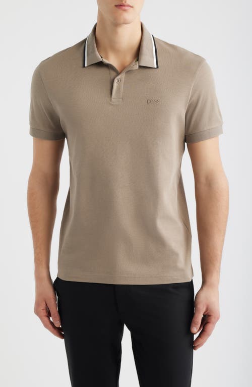 Hugo Boss Boss Paddy Cotton Polo In Green
