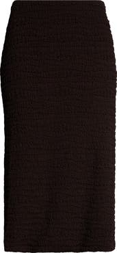 Jil Sander Embroidered Crepe Jersey Midi Skirt