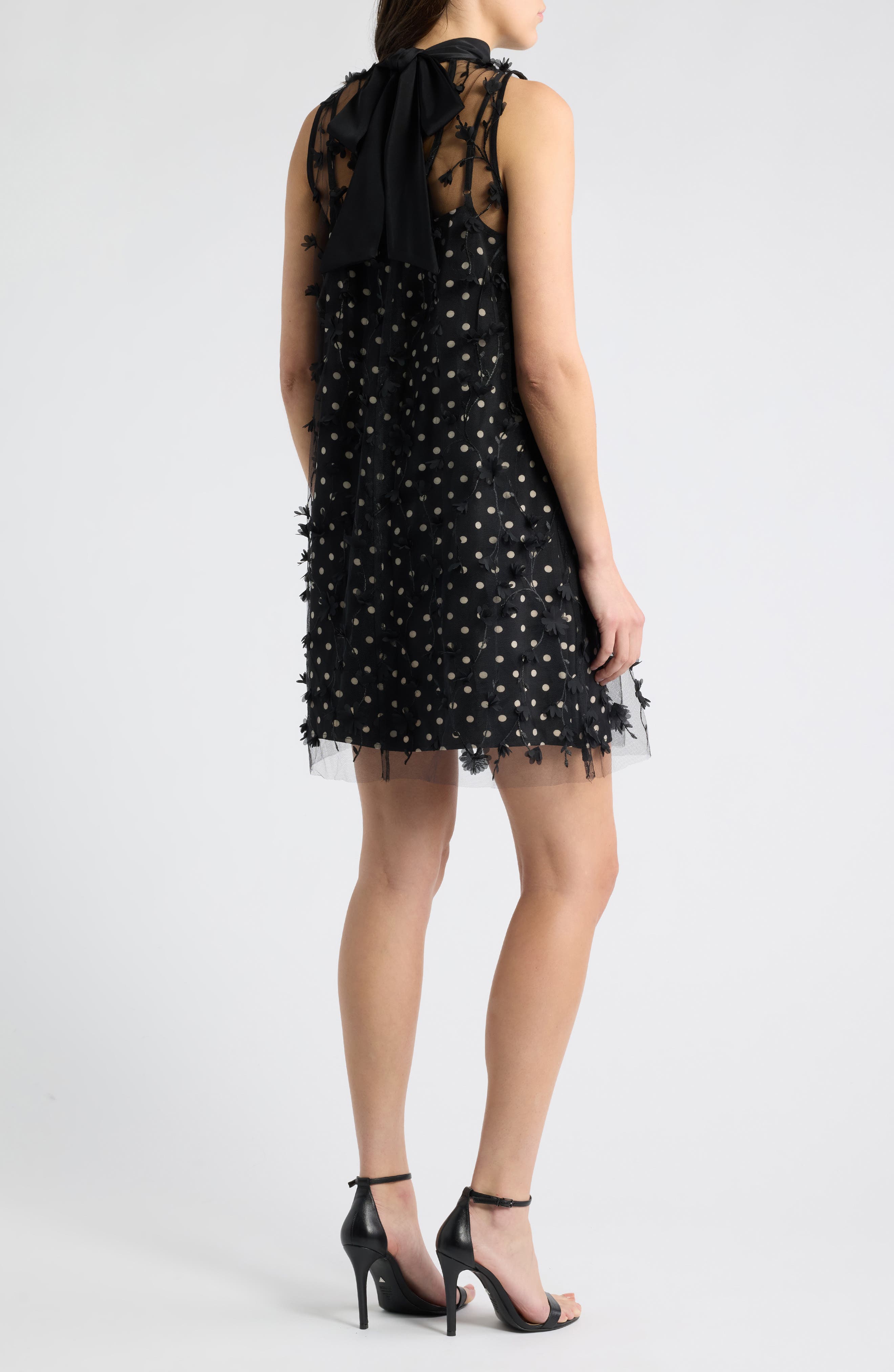 Julia Jordan Floral Appliqué A-Line Dress (Women) | Nordstrom