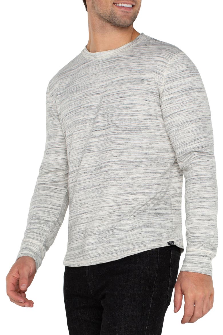 Space Dye Long Sleeve T-Shirt, Alternate, color, GRY/WHT ML