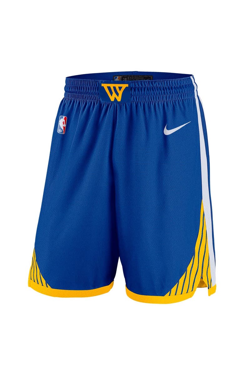 Nike Men's Nike Royal Golden State Warriors 2024/25 Icon Edition Swingman Shorts, Alternate, color, 