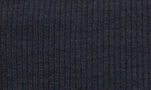 Shop Veronica Beard Valley Strapless Stretch Cotton Knit Top In Navy