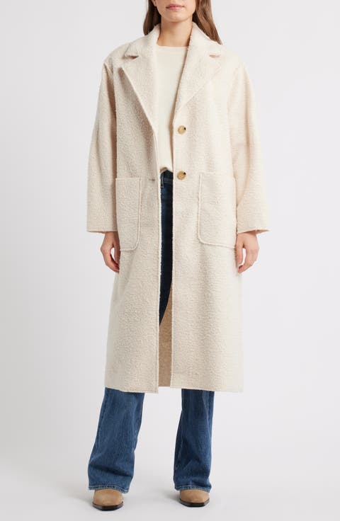 Colette Faux Shearling Longline Coat