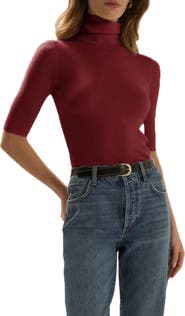 Favorite Daughter The Amelia Merino Wool Turtleneck Top