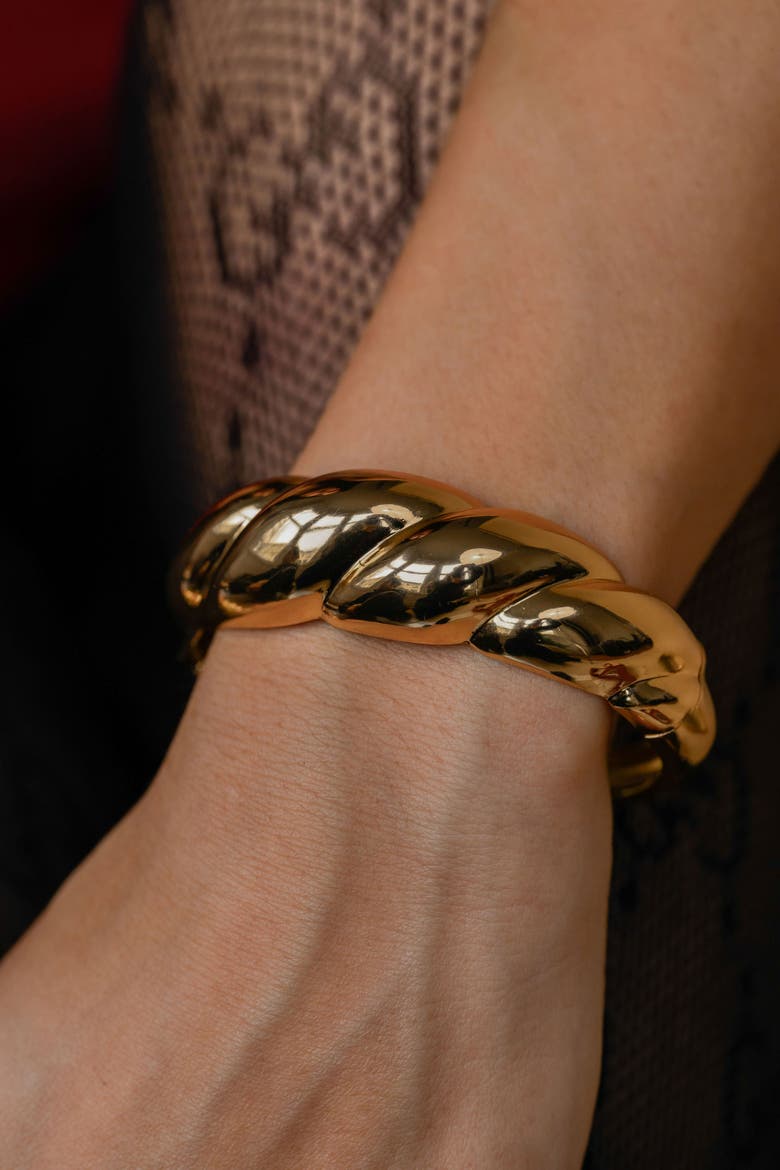 Goldie Bracelet, Alternate, color, Gold