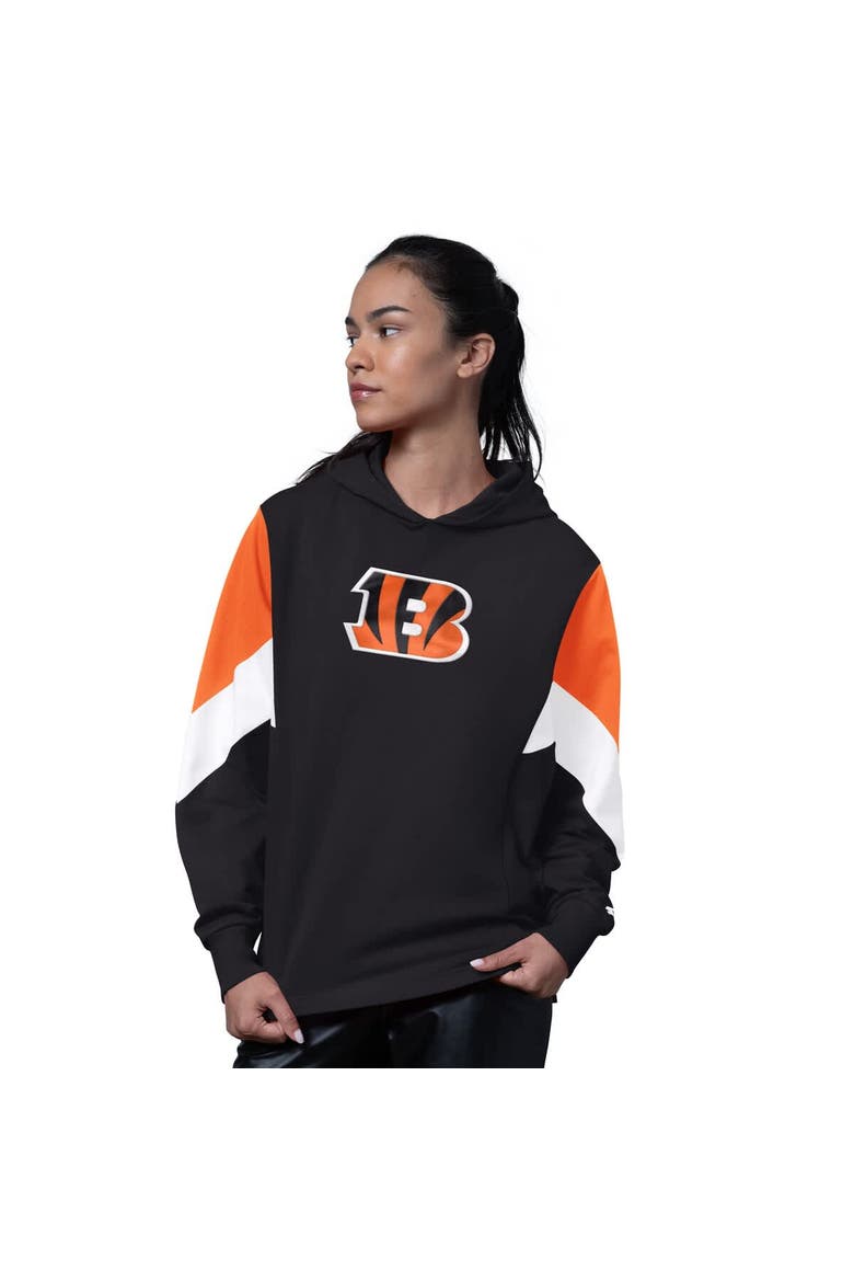 Women's Starter Black Cincinnati Bengals Scrimmage Hoodie, Main, color, Black
