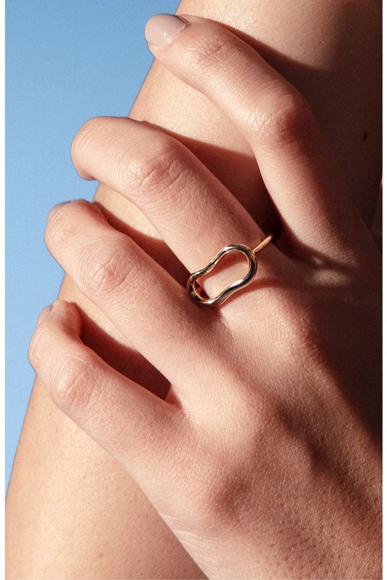 Ninon ring, Alternate, color, GOLD PLATE