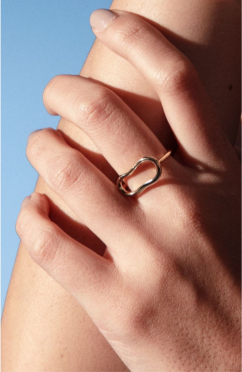 PIERETTI Ninon ring, Alternate, color, Gold Plate