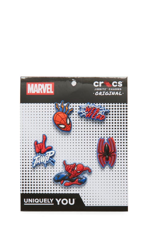 Marvel Spiderman 5-Pack Jibbitz™ Shoe Charms