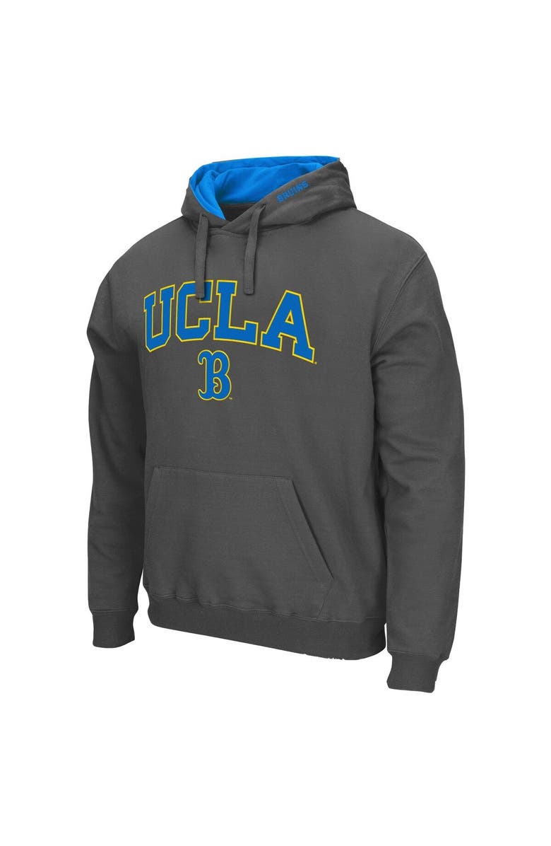 COLOSSEUM Men's Colosseum Charcoal UCLA Bruins Arch & Logo 3.0 Pullover Hoodie, Alternate, color, Charcoal