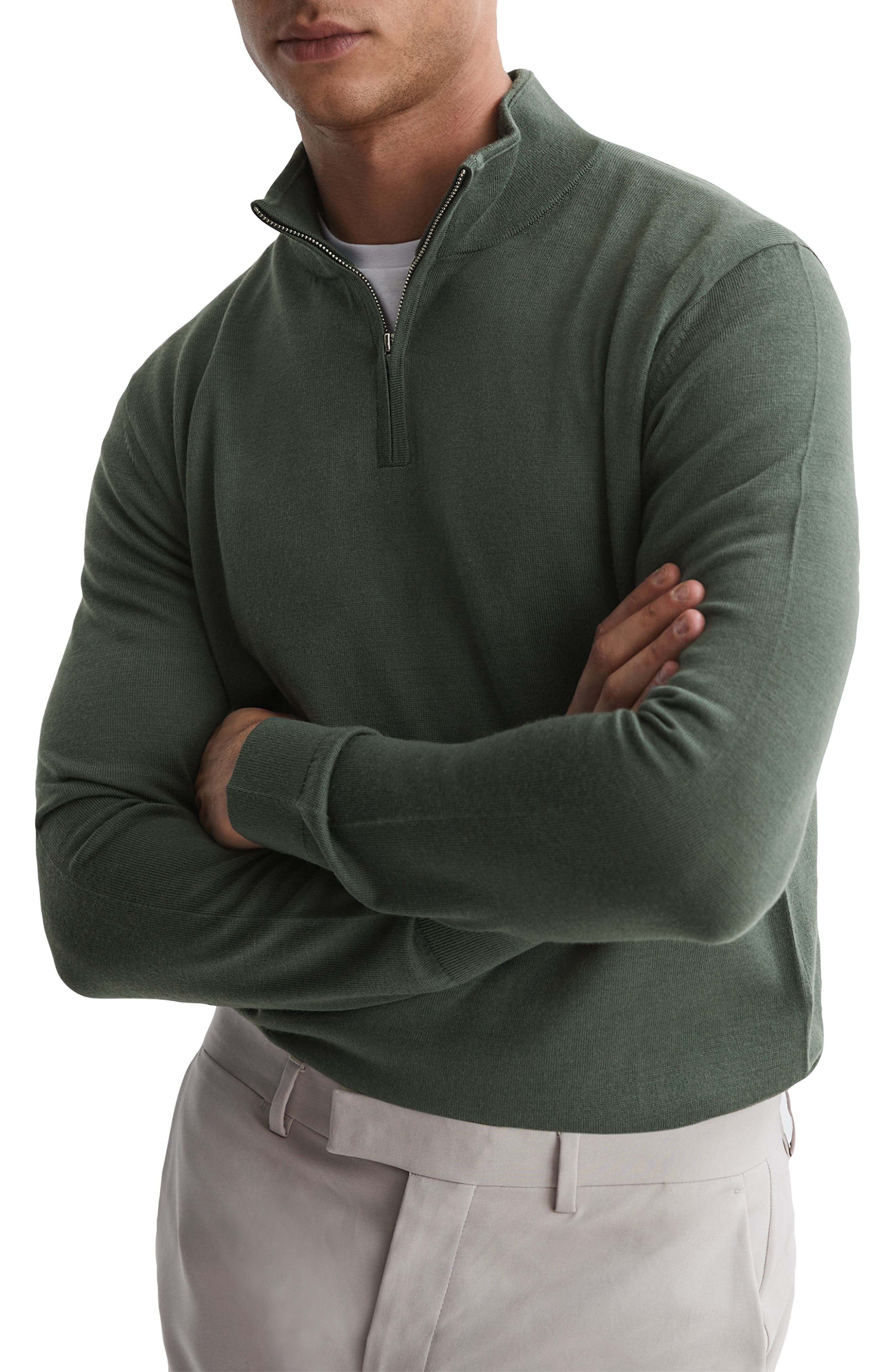Blackhall Quarter Zip Wool Sweater - image 3