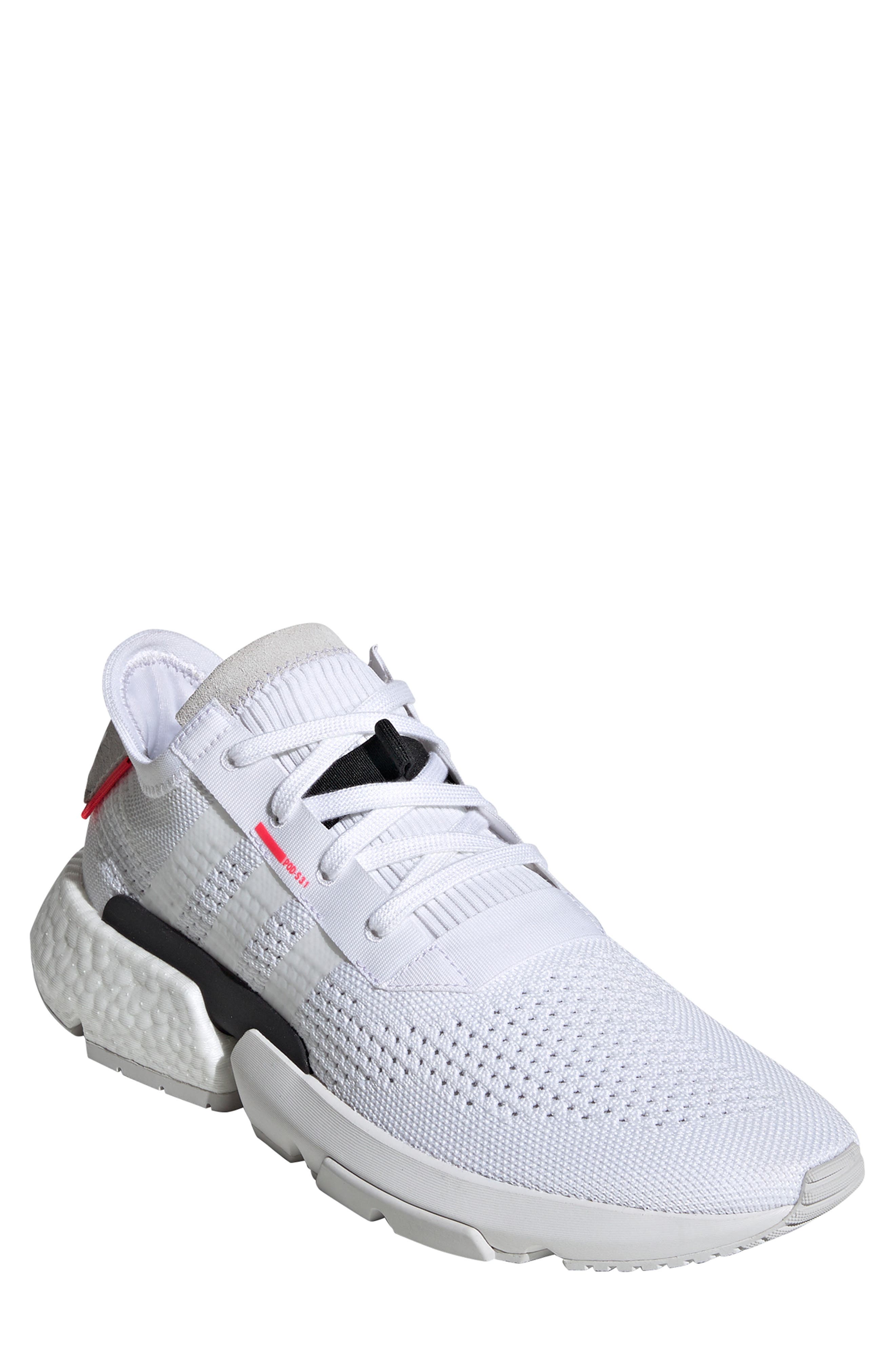 P.O.D. S3.1 Sneaker, Main, color, WHITE/ WHITE/ RED
