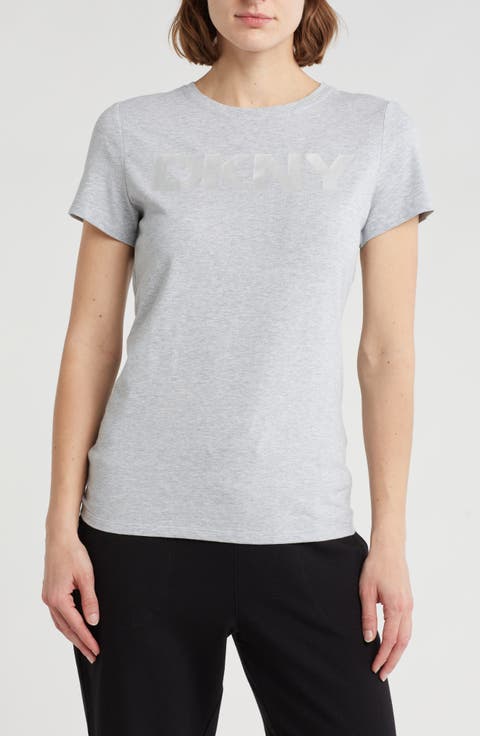 Exploded Foil Logo Stretch Cotton Graphic T-Shirt