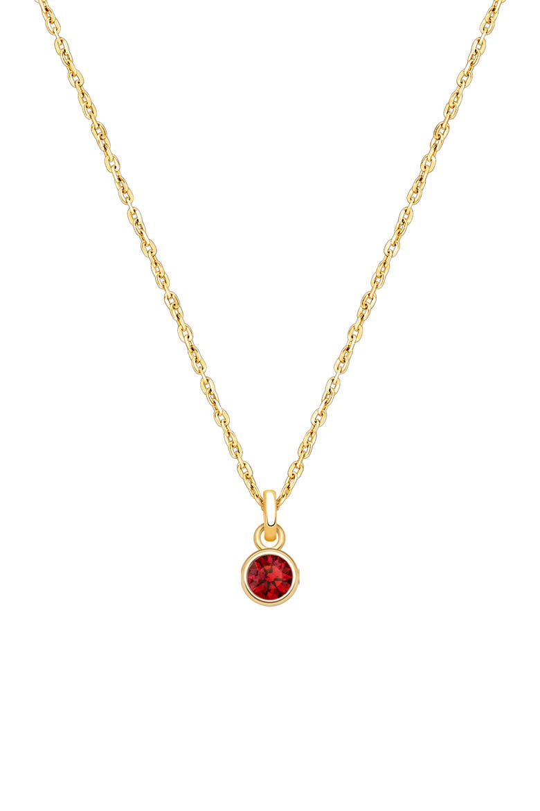 14K Gold Birthstone 12-14" Necklace, Main, color, July