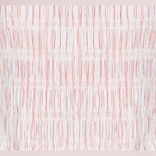 Ro&zo Womens Pink Stripe Shirred Top In Pink