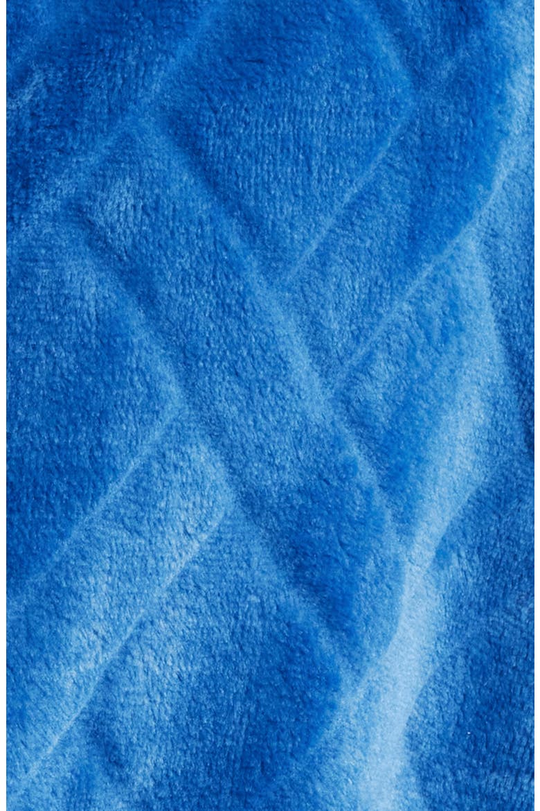 Crossroads Basket Weave Fleece Robe, Alternate, color, DENIM BLUE