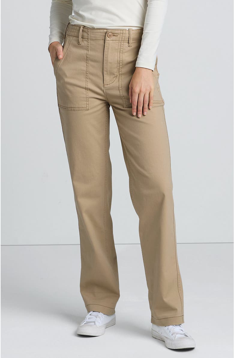 Lands' End High Rise Chino Utility Pants, Alternate, color, 