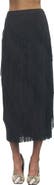 MAUDE CLUB Kellie Fringed Midi Skirt