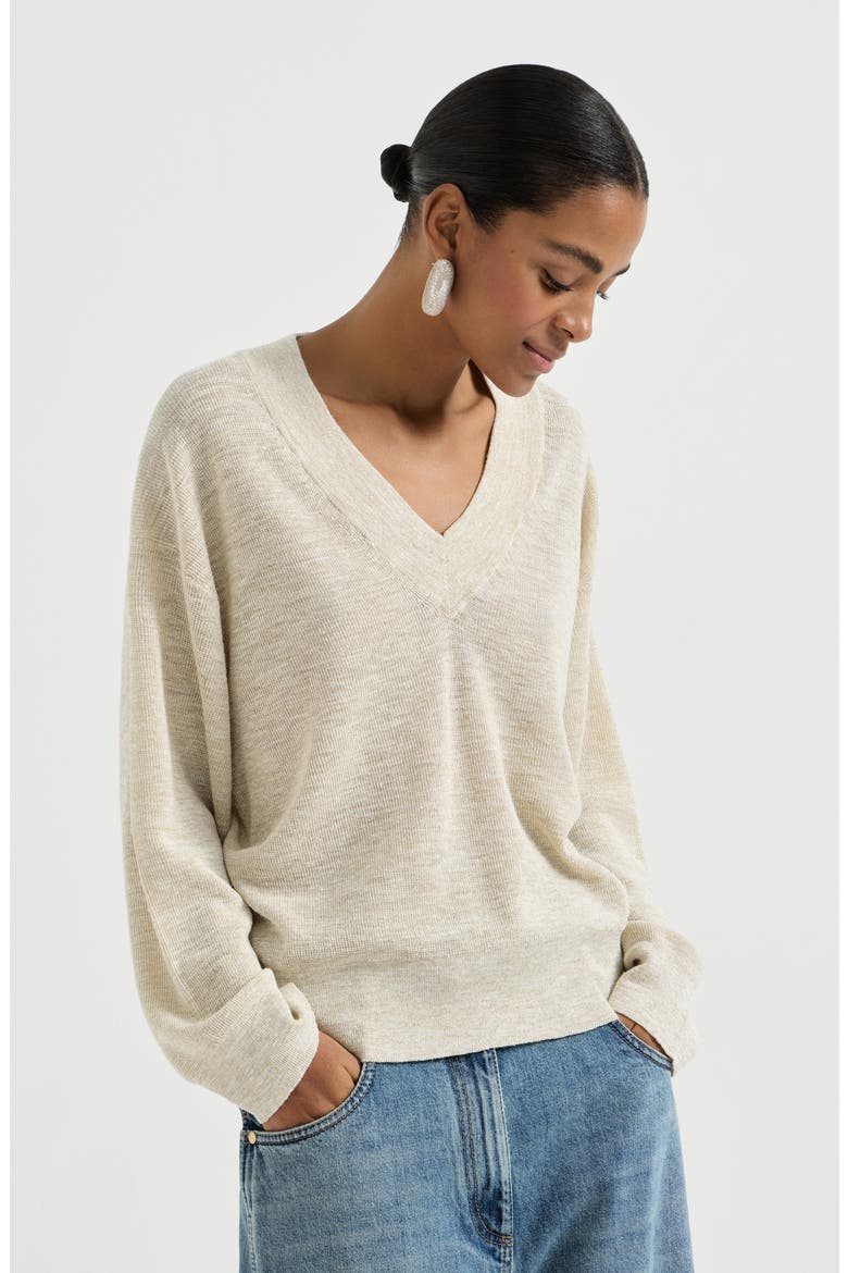 Linen sweater, Main, color, Military