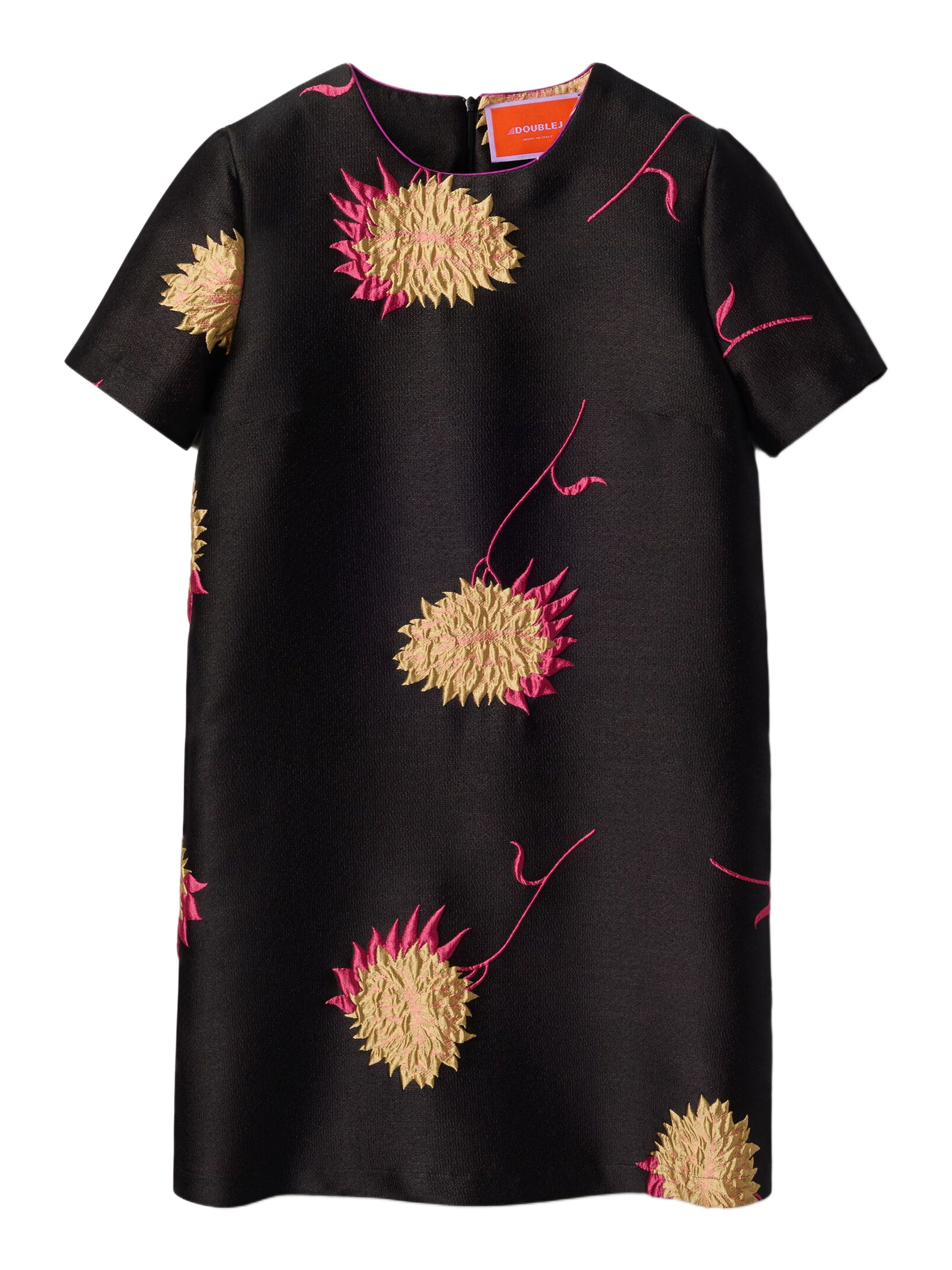 Mini Swing Dress Derby Jacquard Black - image 2