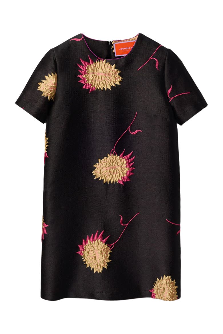 Mini Swing Dress Derby Jacquard Black, Alternate, color, Derby Jacquard Black