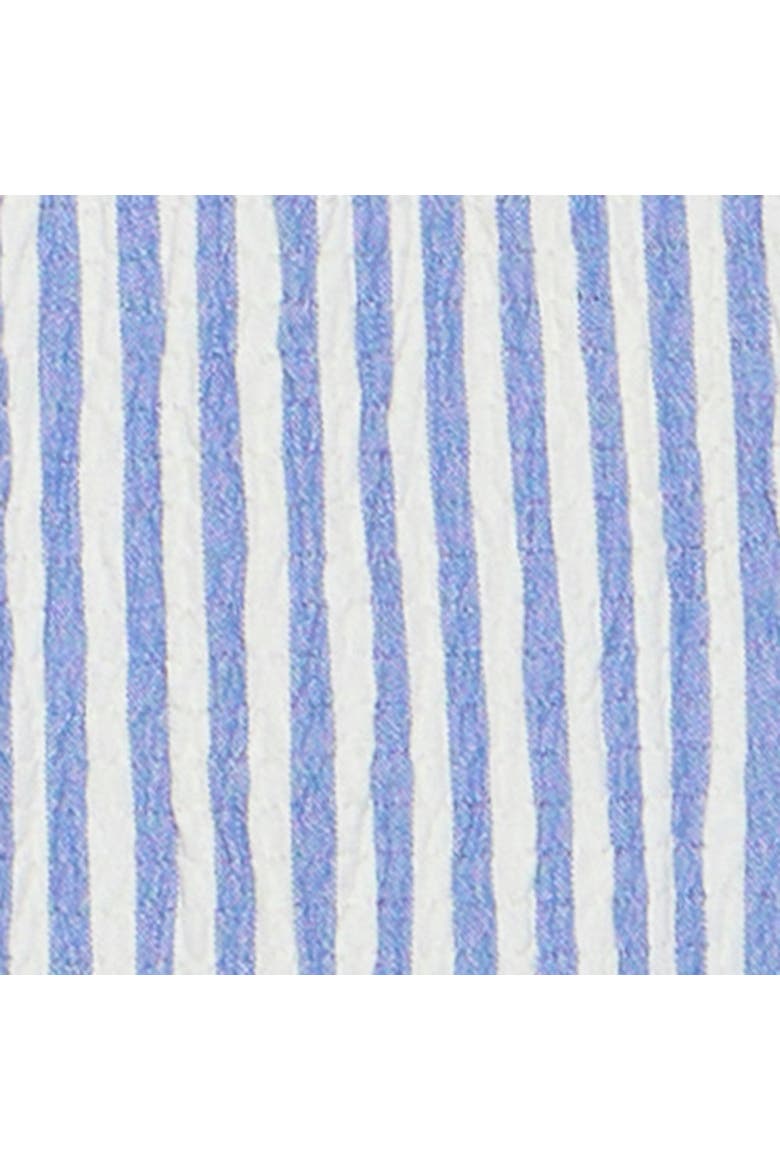 Striped Embroidered Floral Blouse, Alternate, color, Blue