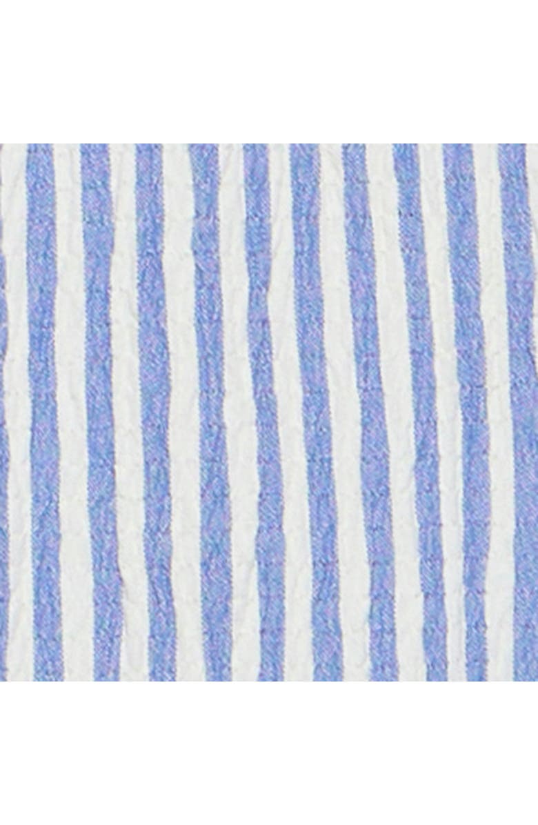 MINT VELVET Striped Embroidered Floral Blouse, Alternate, color, Blue